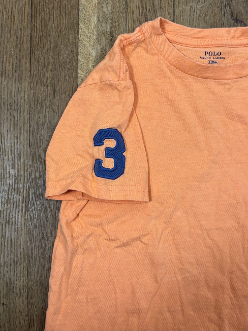 NWOT Polo Ralph Lauren Boys Orange Big Pony‎ T Shirt Size 7 - Picture 3 of 5